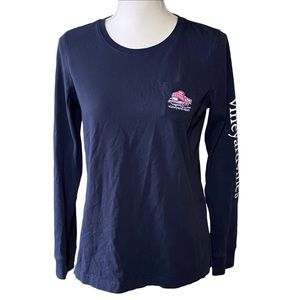 Vineyard Vines Long Sleeve Tee winter Whale